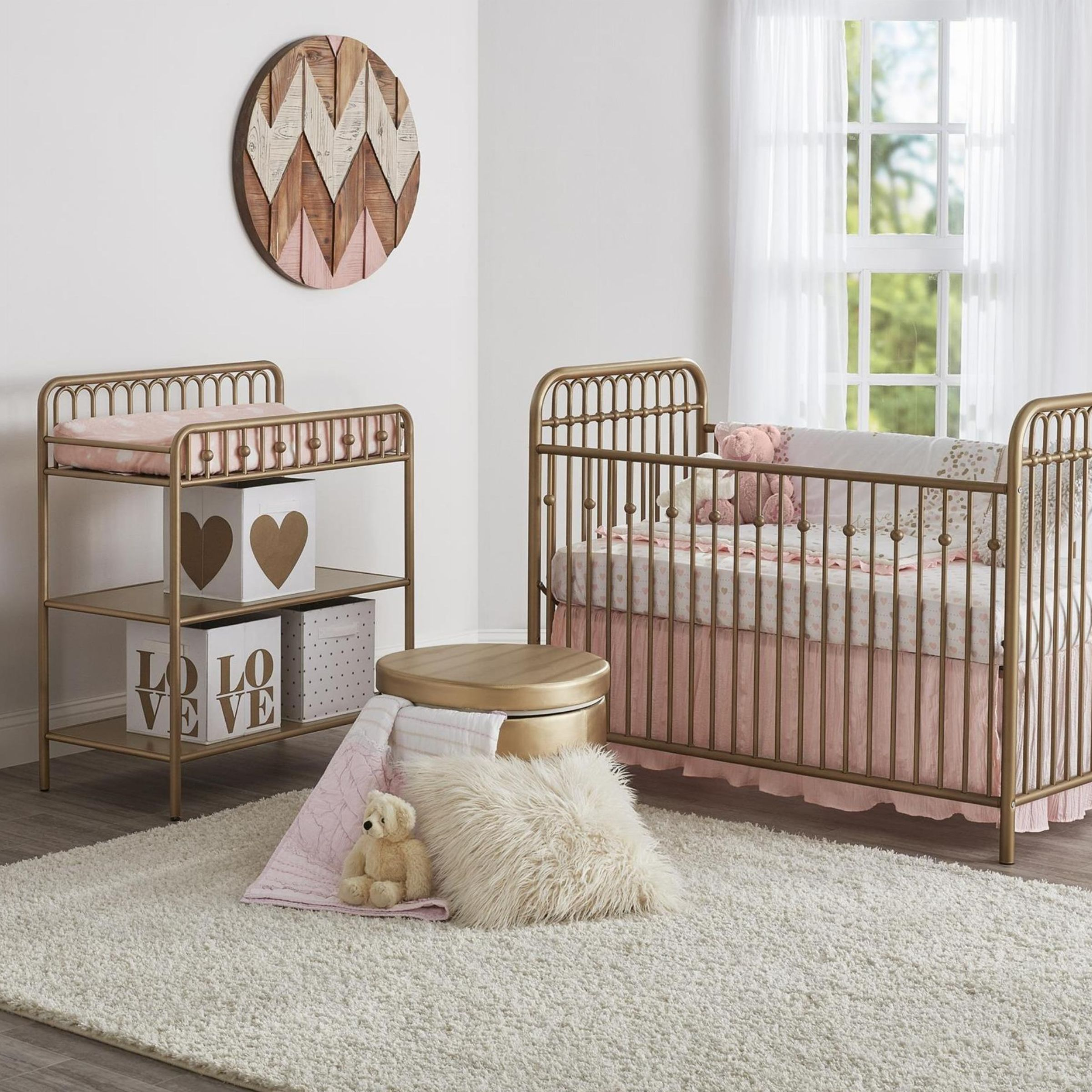 Little Seeds Monarch Hill Ivy Metal Changing Table Gold Babylist Shop