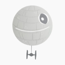Lambs & Ivy Star Wars Signature LED Light-Up Death Star Wall Decor/Art