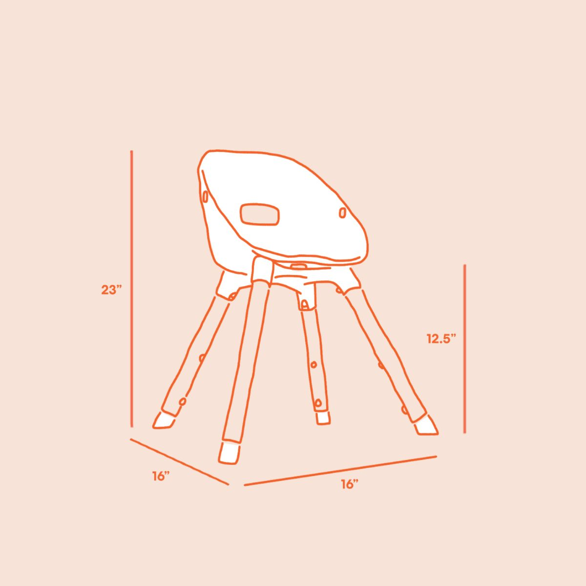 Lalo The Play Chair (Set of 2) - Sage.