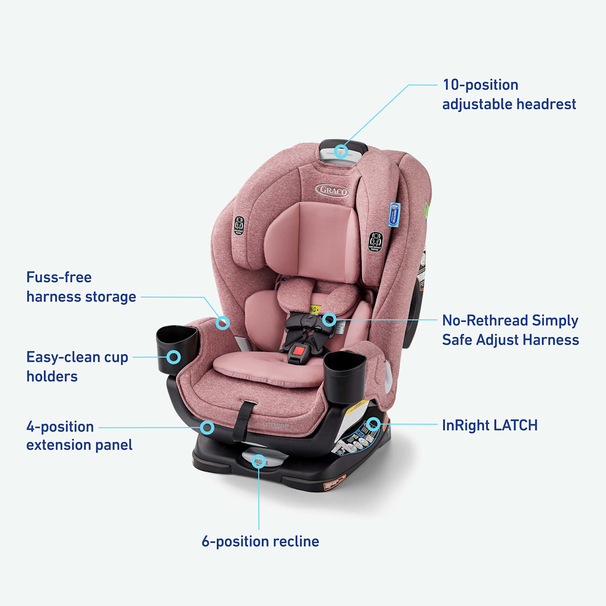 Graco Extend2Fit 3-in-1 Car Seat - Talia.