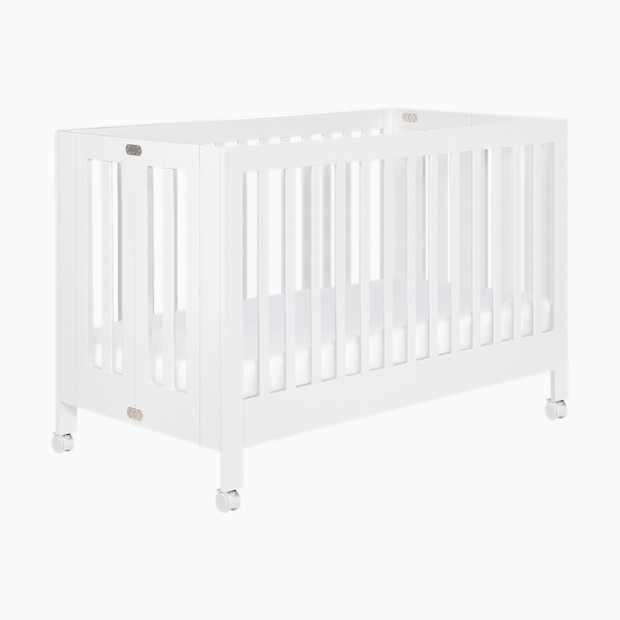 babyletto Maki Portable Folding Crib with Toddler Bed Conversion Kit.