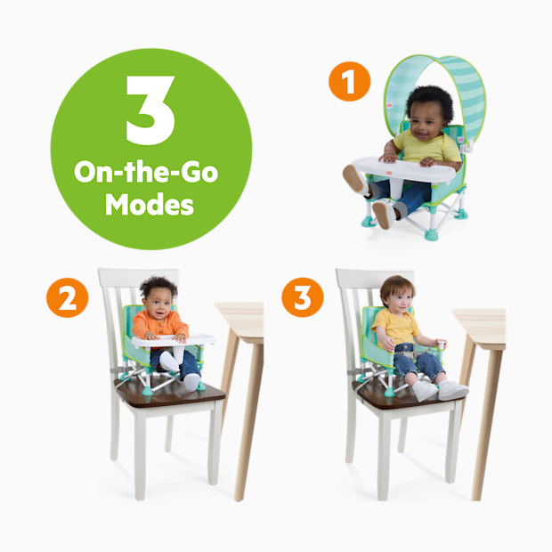Bright Starts Pop 'N Sit Cabana Portable Booster Chair.