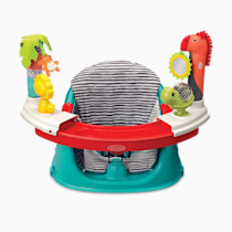 Infantino 3-in-1 Grow-with-Me Discovery Seat and Booster, Baby Activity Seat, Booster Seat for Dining Table with Removable Tray