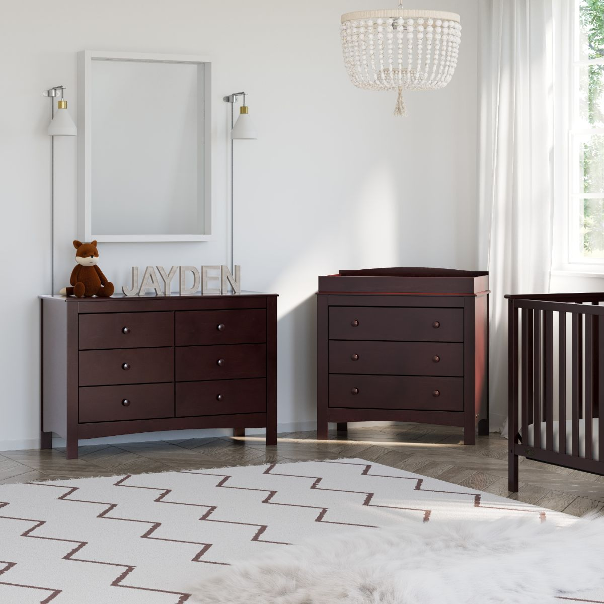 Graco Noah 3 Drawer Chest with Changing Topper - Espresso.