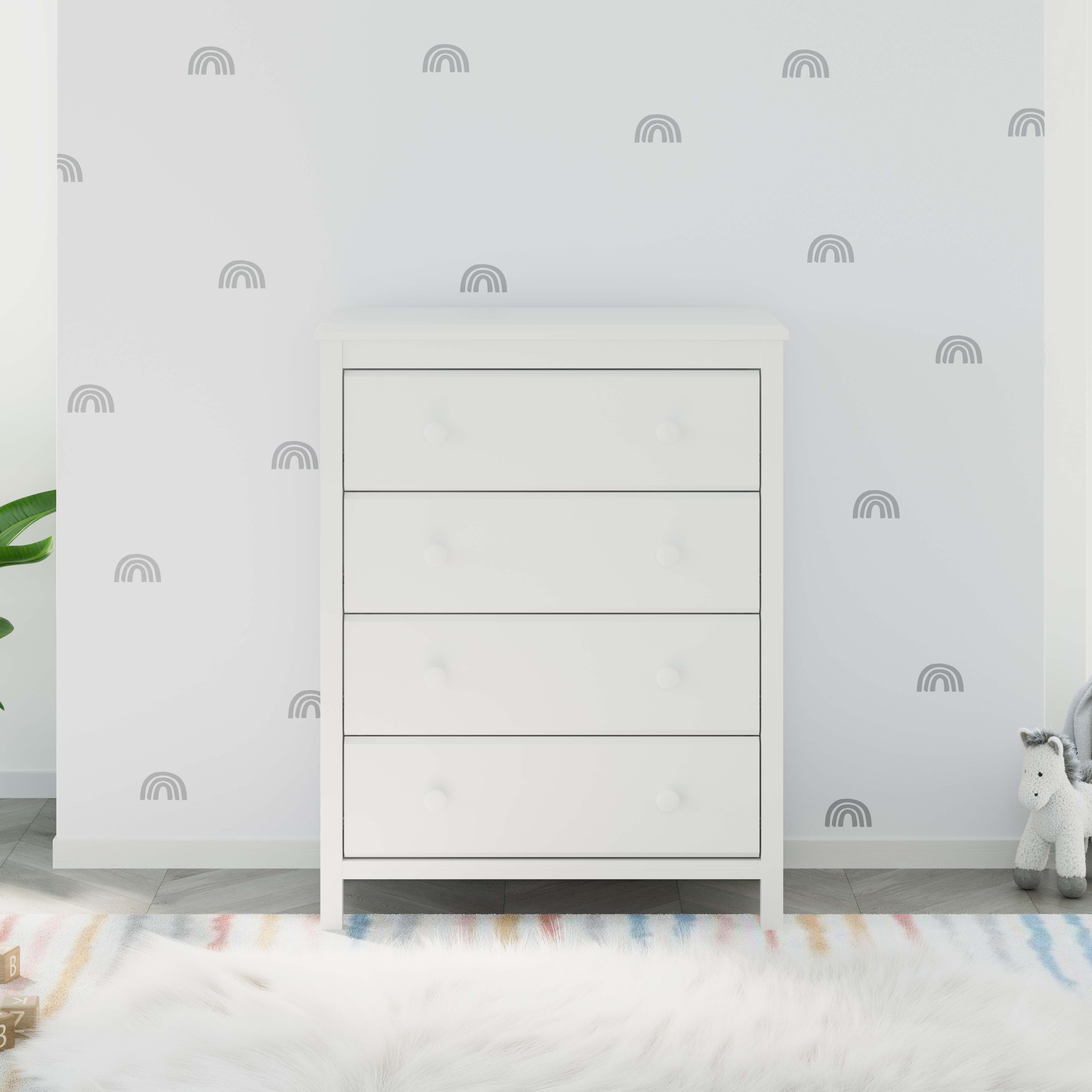 Storkcraft Alpine 4 Drawer Dresser - White.