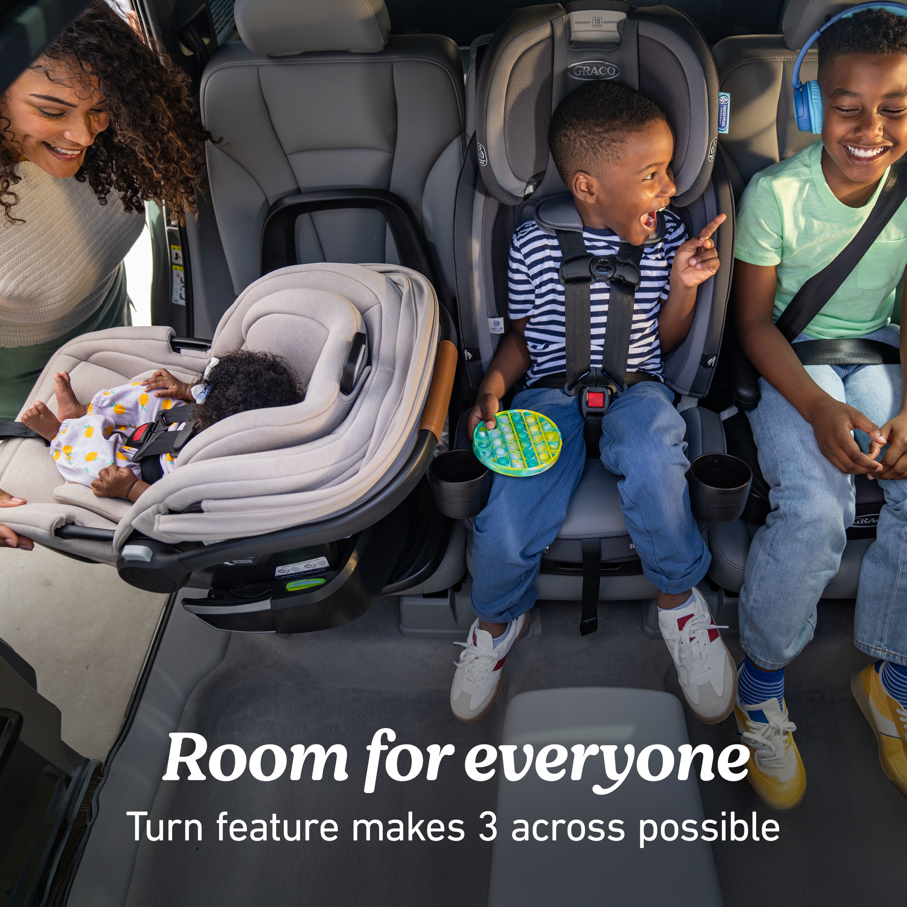 Graco SnugRide Turn & Slide Rotating Infant Car Seat - Noir.