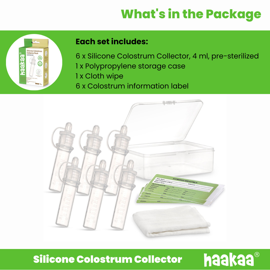 Haakaa Silicone Colostrum Collector Set.