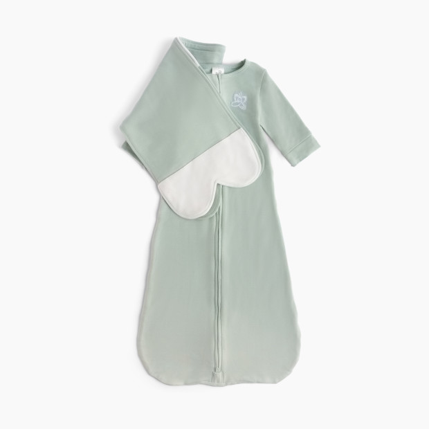 The Butterfly Swaddle Swaddle and Transitional Sleep Sack in One - Sage Green, Med/Large (12 -17 Lbs).