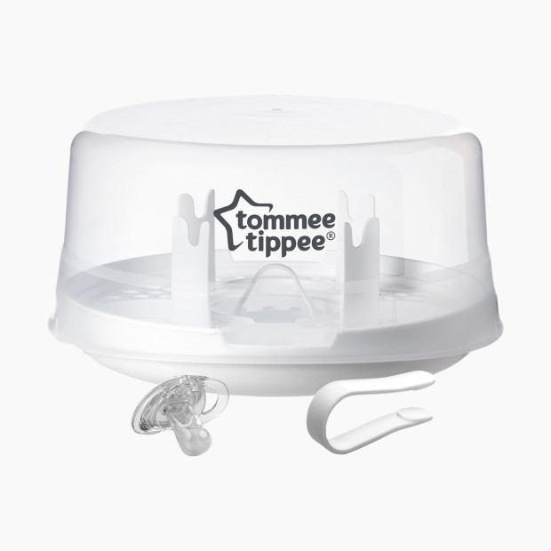 Tommee Tippee Closer to Nature Microwave Baby Bottle Steam Sterilizer - White.