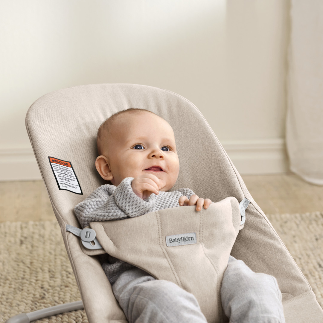 BabyBjörn Bouncer Bliss - Light Beige Melange.