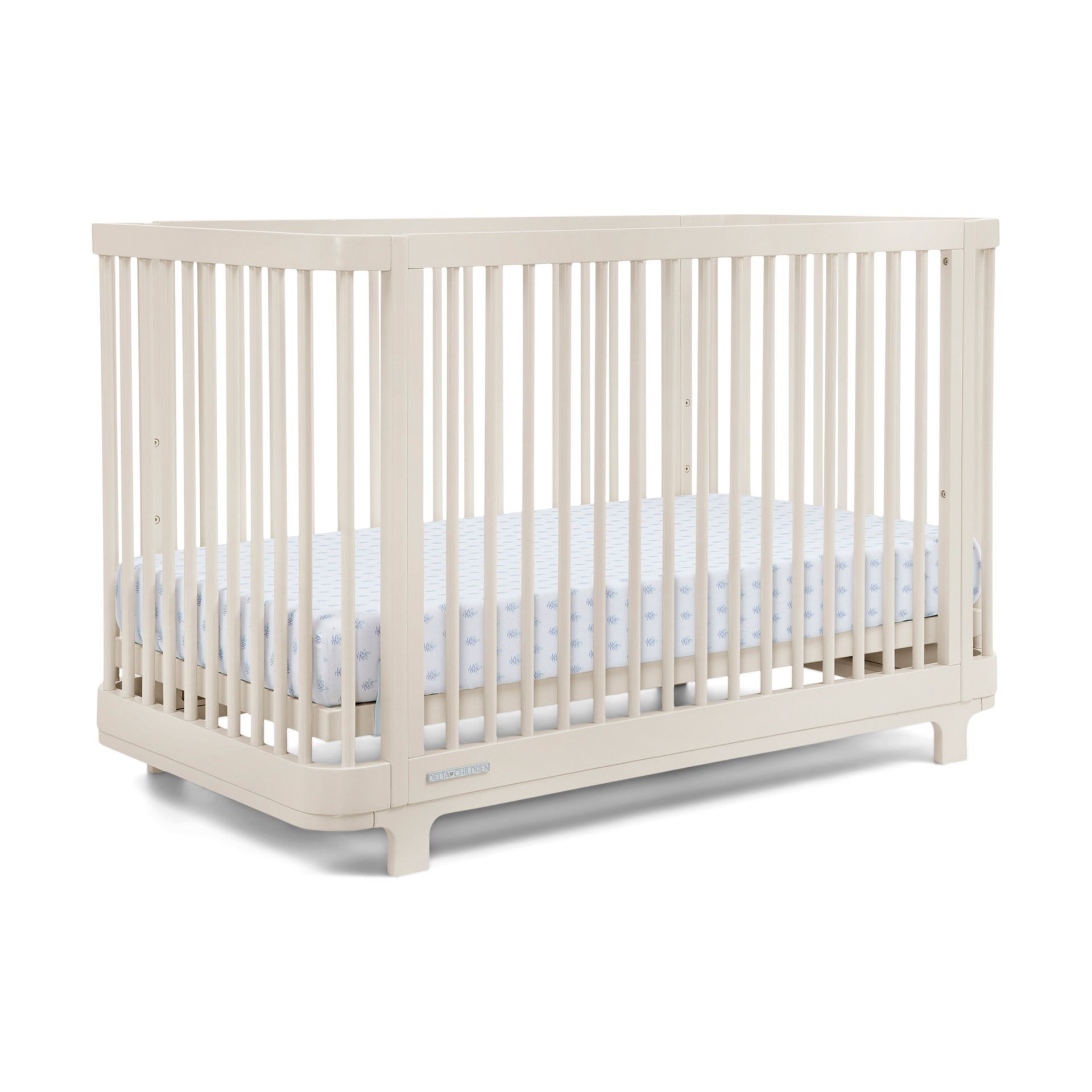 Delta Children Nest 4-in-1 Convertible Crib - Soft Beige.