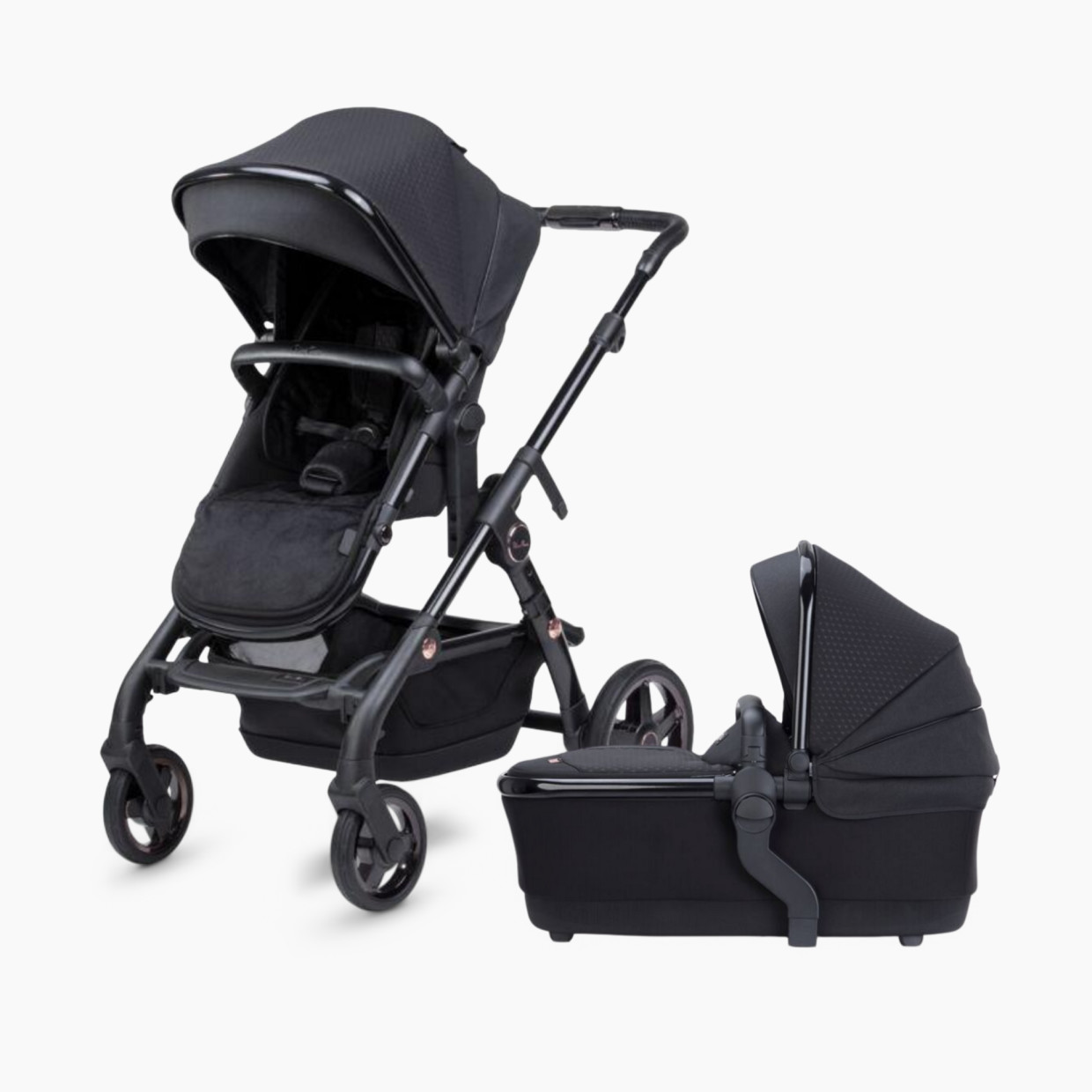 Silver Cross Wave 2021 Complete Special Edition Eclipse Stroller - Black/Rose Gold.