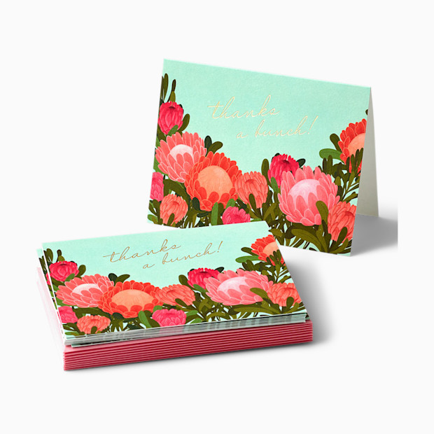 Paper Source Protea Bloom Thank You Card Set (10).