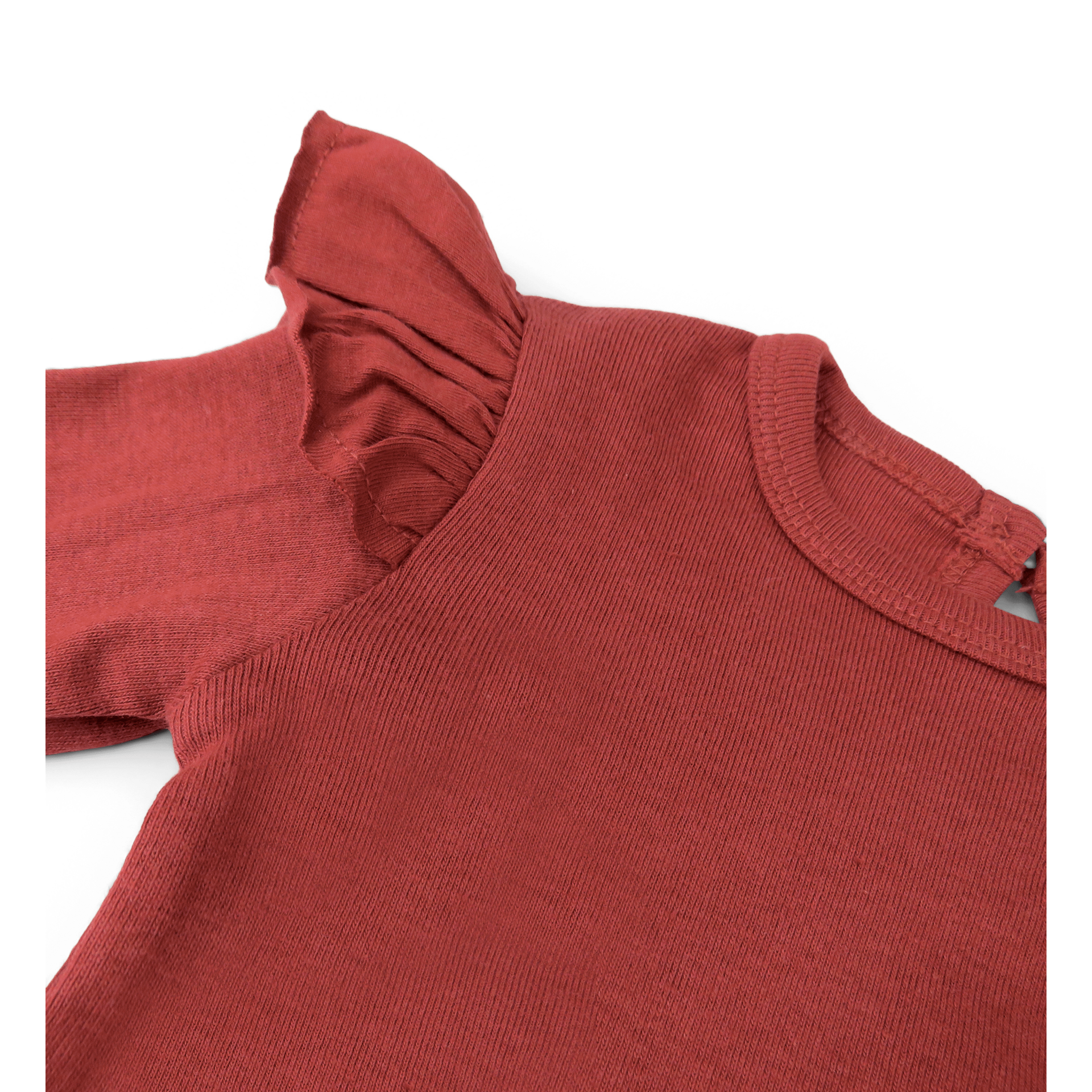 Honest Baby Clothing 5-Pack Organic Cotton Long Sleeve Ruffle Bodysuit - Romantic Pink, 0-3 M.
