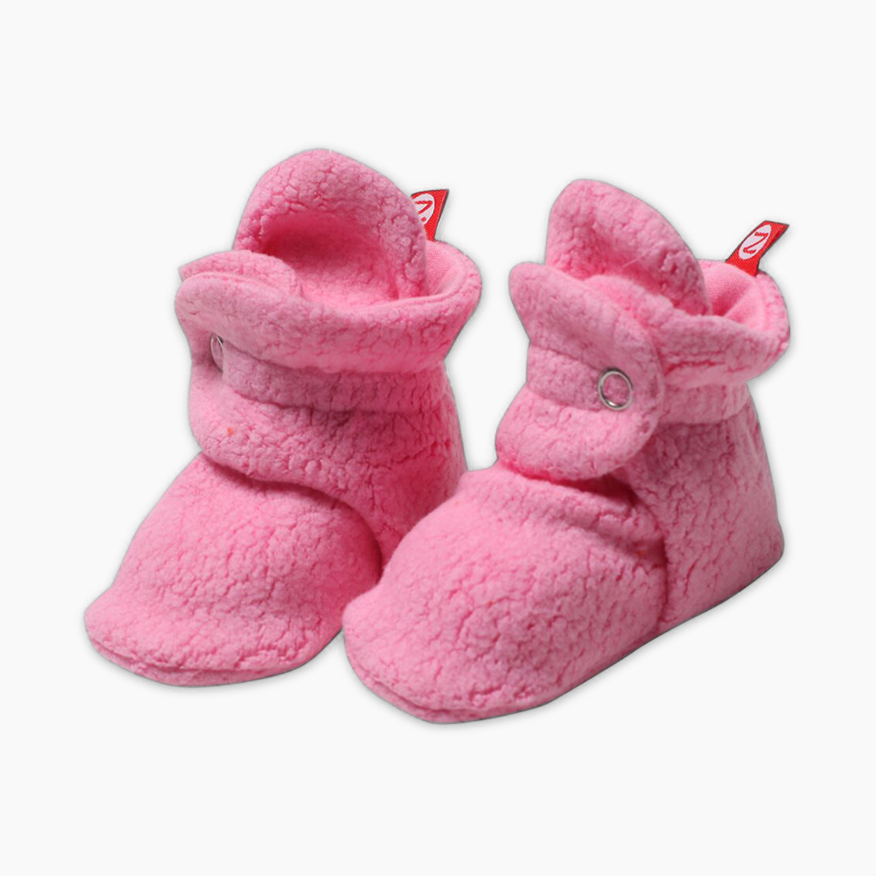 Zutano Cozie Fleece Bootie - Hot Pink, 6 M.