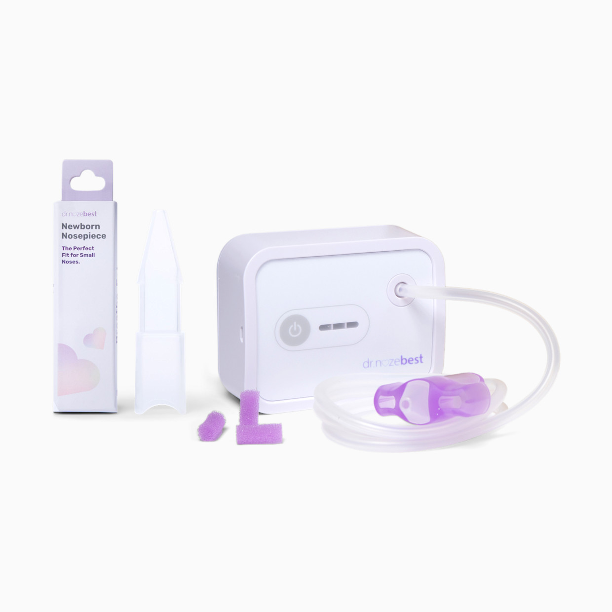 Dr. Noze Best NozeBot Electric Nasal Aspirator - Nozebot + Newborn Nozepiece Bundle.
