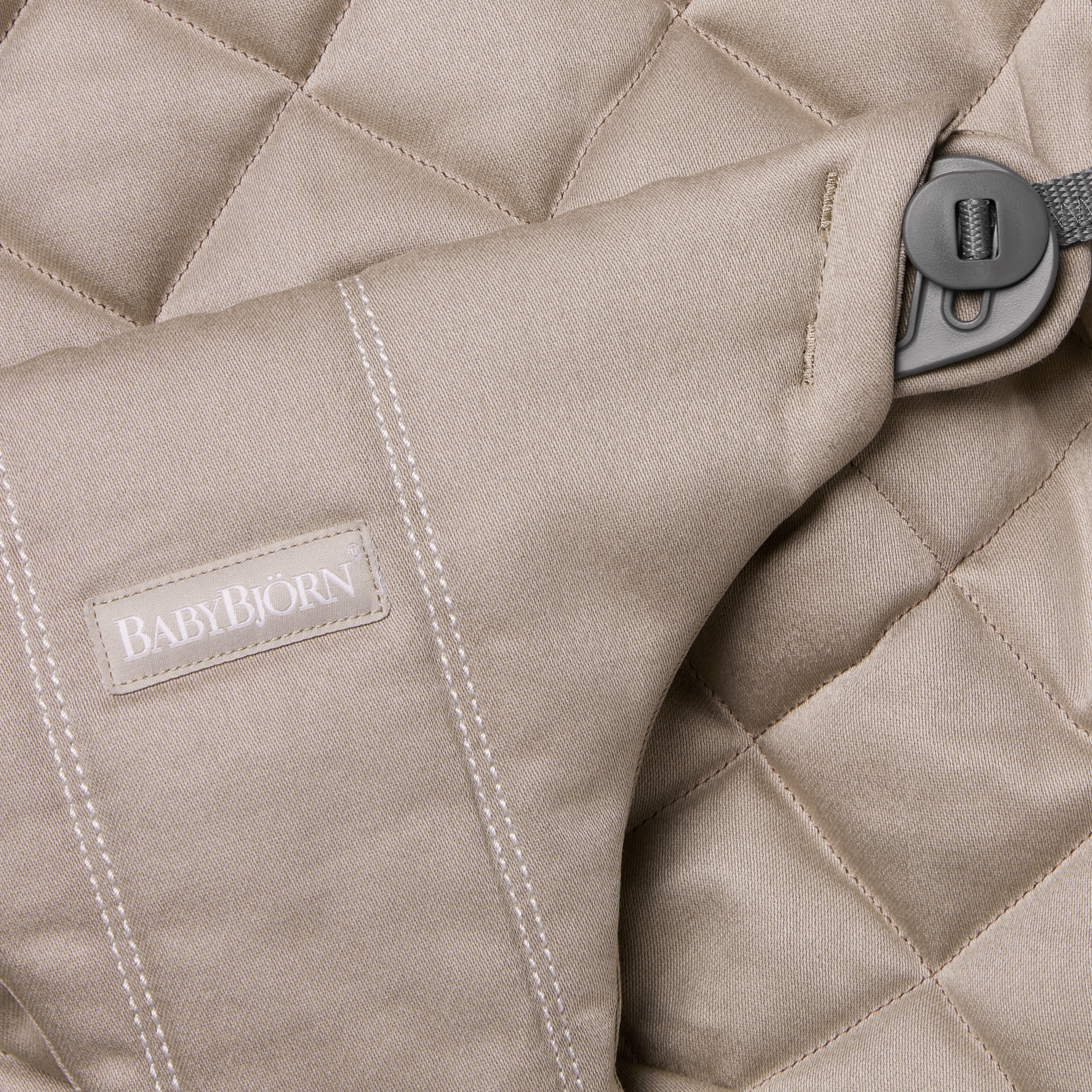 BabyBjörn Fabric Seat for Bouncer Bliss - Sand Gray.