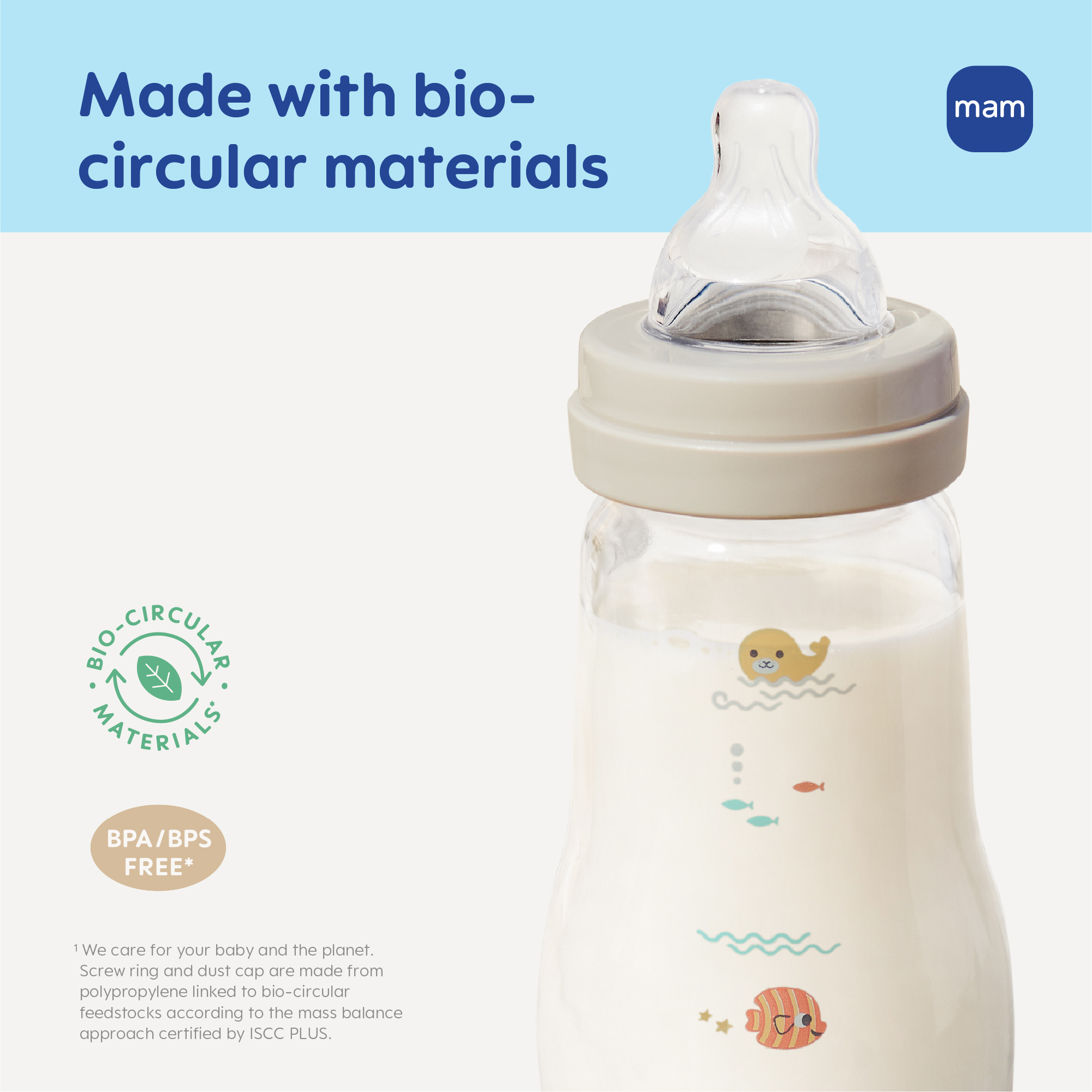 MAM Feel Good Premium Glass Bottle (3 Pack) - 6 Oz.
