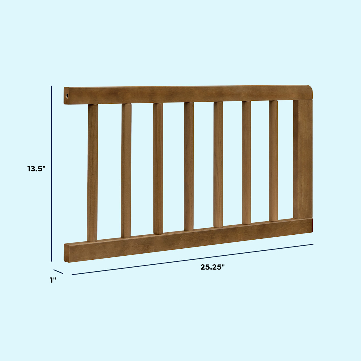 daVinci Lainey Bobbins Toddler Bed Conversion Kit (M33299) - Walnut.