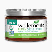 Wellements Organic Baby Chest and Foot Rub | Soothes and Comforts with Eucalyptus and Lavender | Certified Organic | Free From Petroleum, Menthol and Artificial Fragrance | 1.8 Fl Oz. | 3 Months+