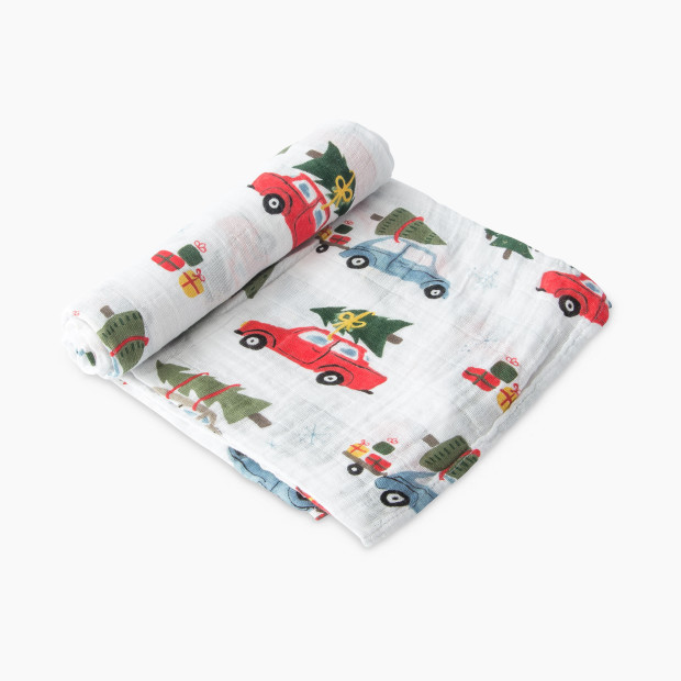 Little Unicorn Cotton Muslin Holiday Swaddle Blanket - Holiday Haul.