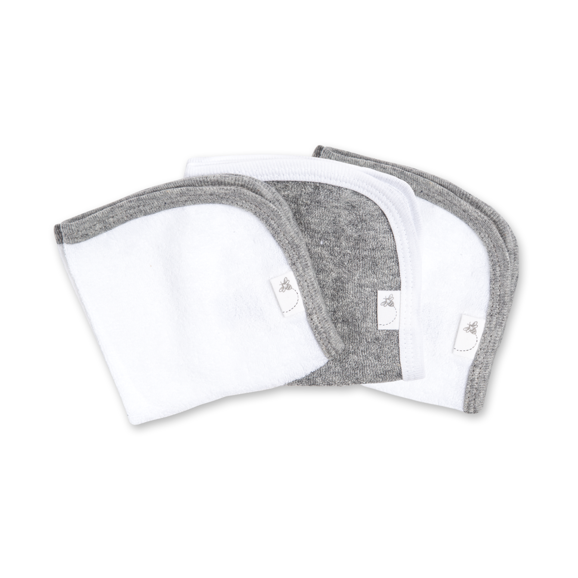 Burt's Bees Baby Organic Washcloth (3 Pack) Heather Grey Babylist Shop