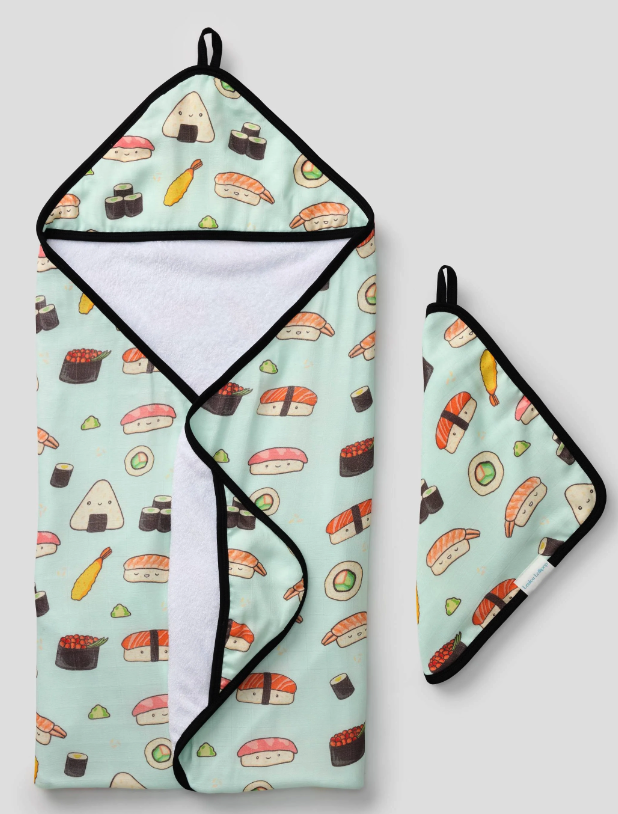 Loulou Lollipop Hooded Towel Set.