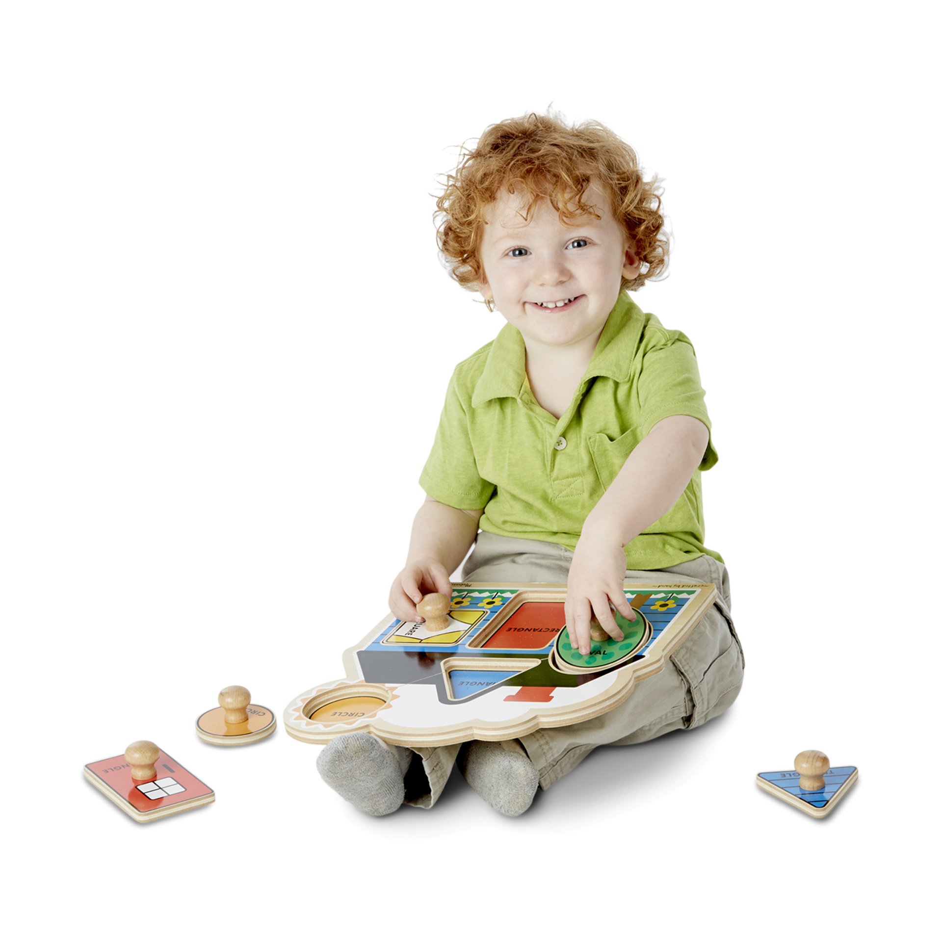 Melissa & Doug First Shapes Jumbo Knob 5 Piece Puzzle Set.