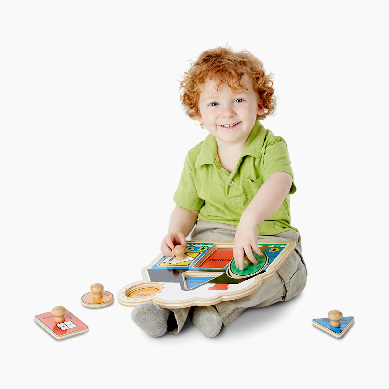 Melissa & Doug First Shapes Jumbo Knob 5 Piece Puzzle Set.