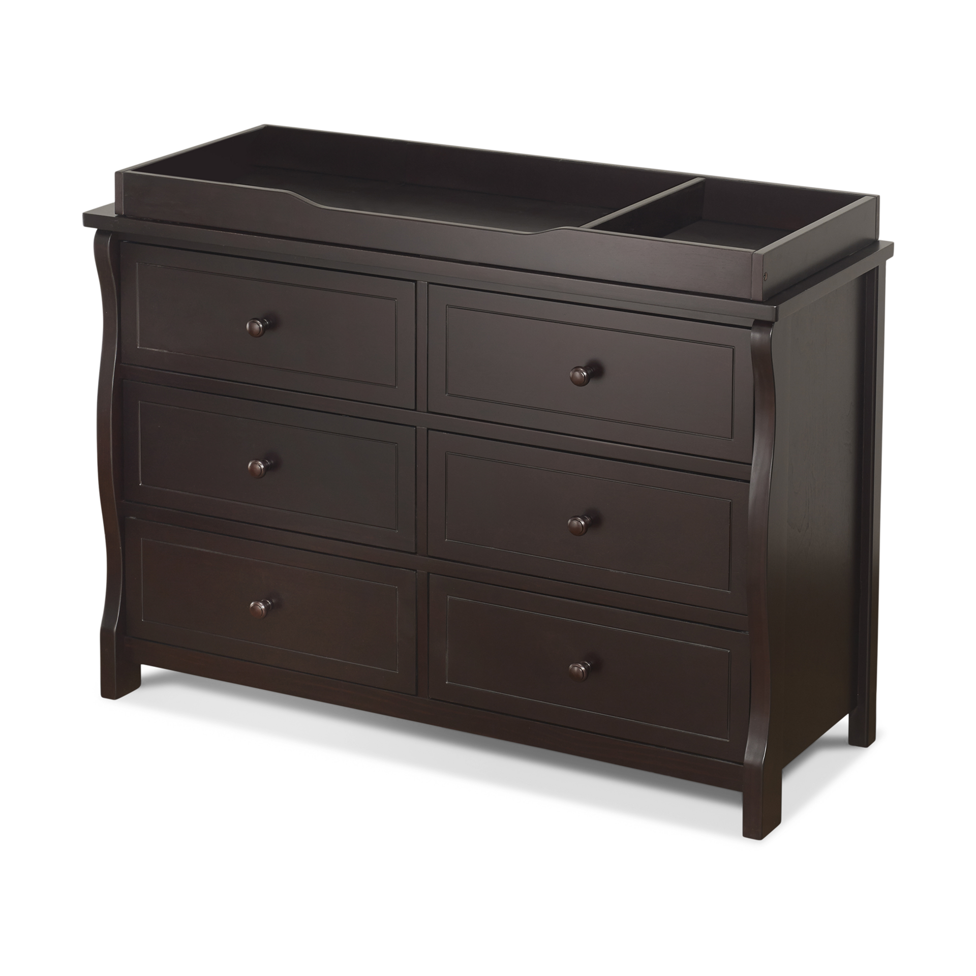 Sorelle Topper for Double Dresser - Espresso, 46 X 18 X 3.