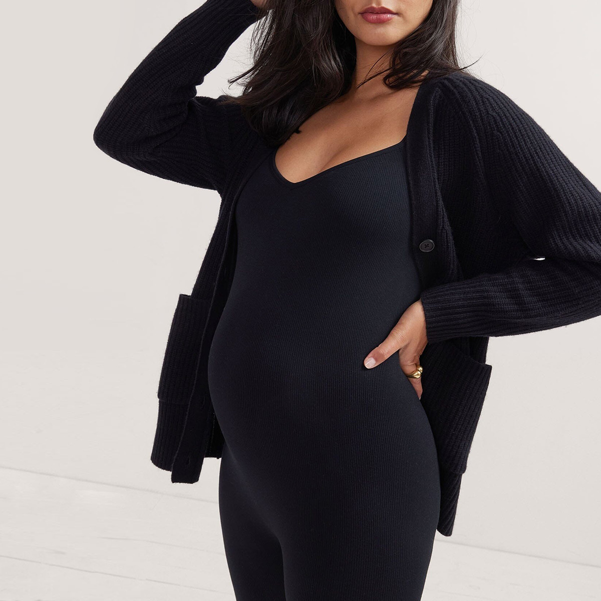 Hatch Collection The Body Rib Unitard - Black, Xl.