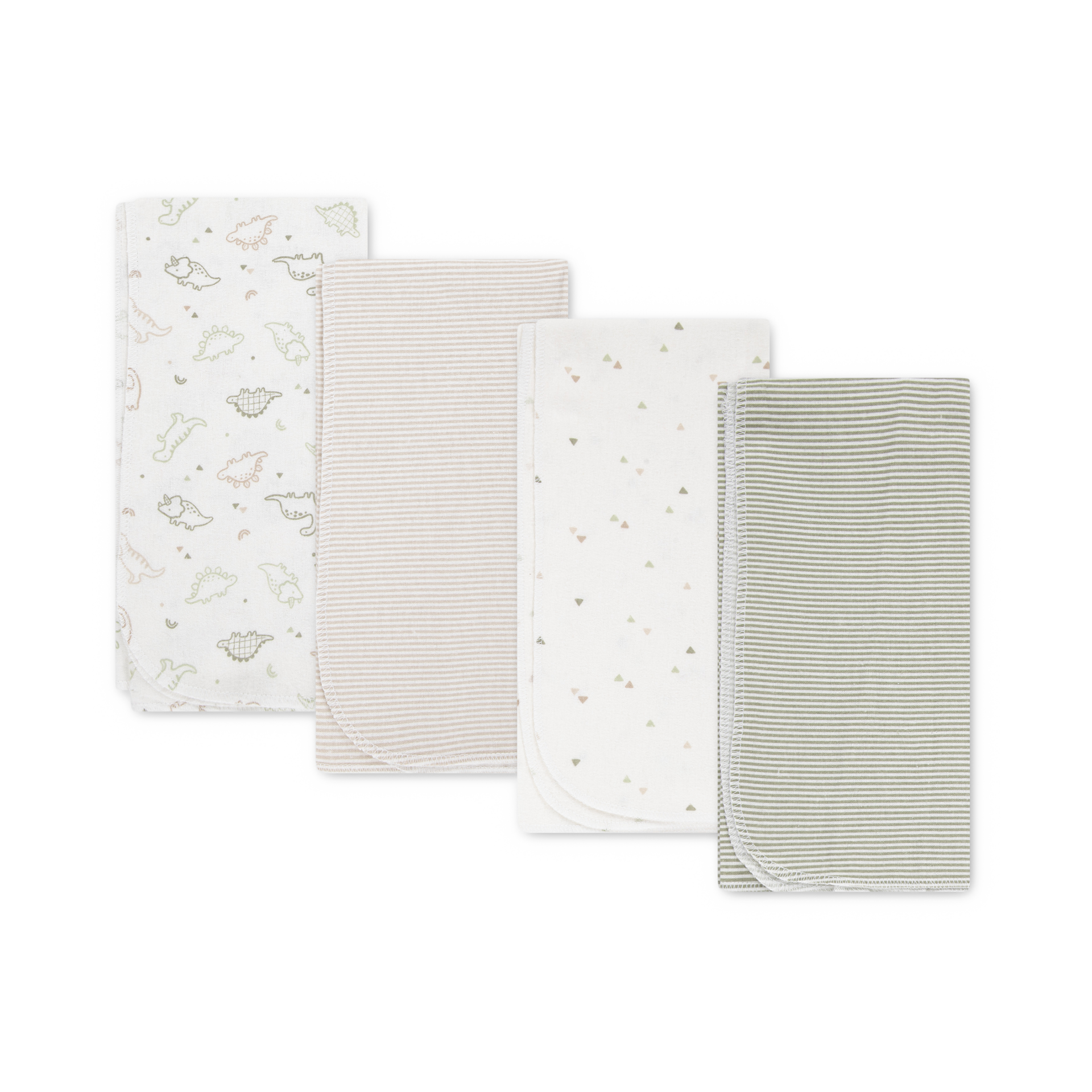 Huggies 4-Piece Flannel Receiving Blanket - Celadon Green.