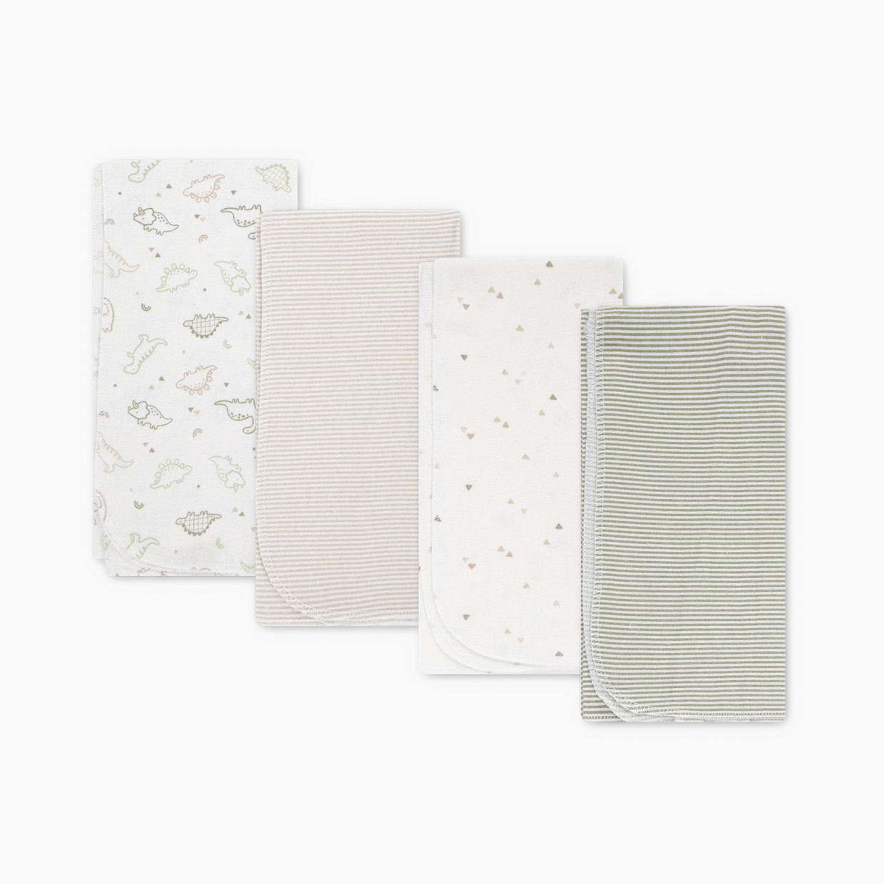 Huggies 4-Piece Flannel Receiving Blanket - Celadon Green.