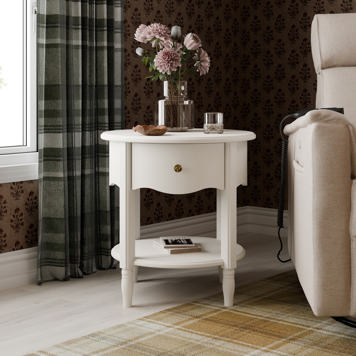 Namesake Liberty Assembled Nightstand - Warm White.