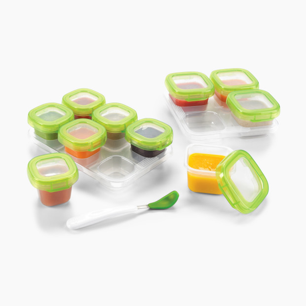 OXO Tot Baby Blocks 12-Piece Freezer Storage Container Set - Green.