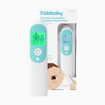 Frida Baby Thermometer, 3-in-1 Infrared Thermometer for Ear, Forehead & Touchless, FSA/ HSA Eligible Fever Thermometer for Baby, Infants ,Toddlers, Kids & Adults