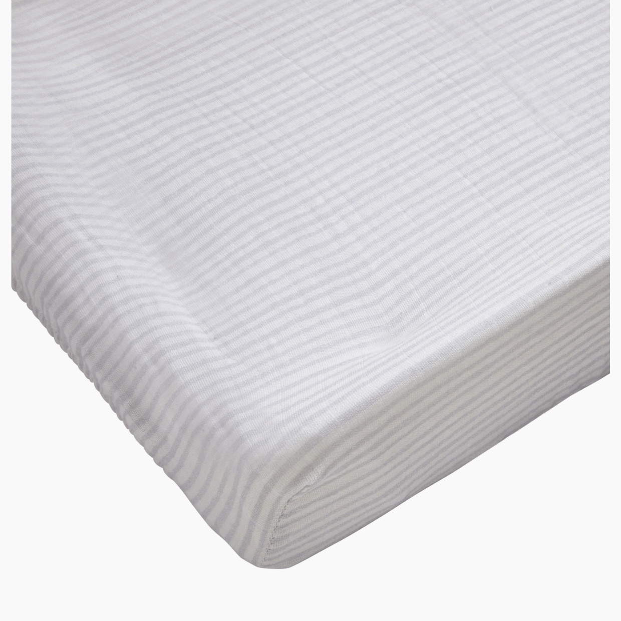 Tiny Kind Muslin Changing Pad Cover - Painted Stripe.