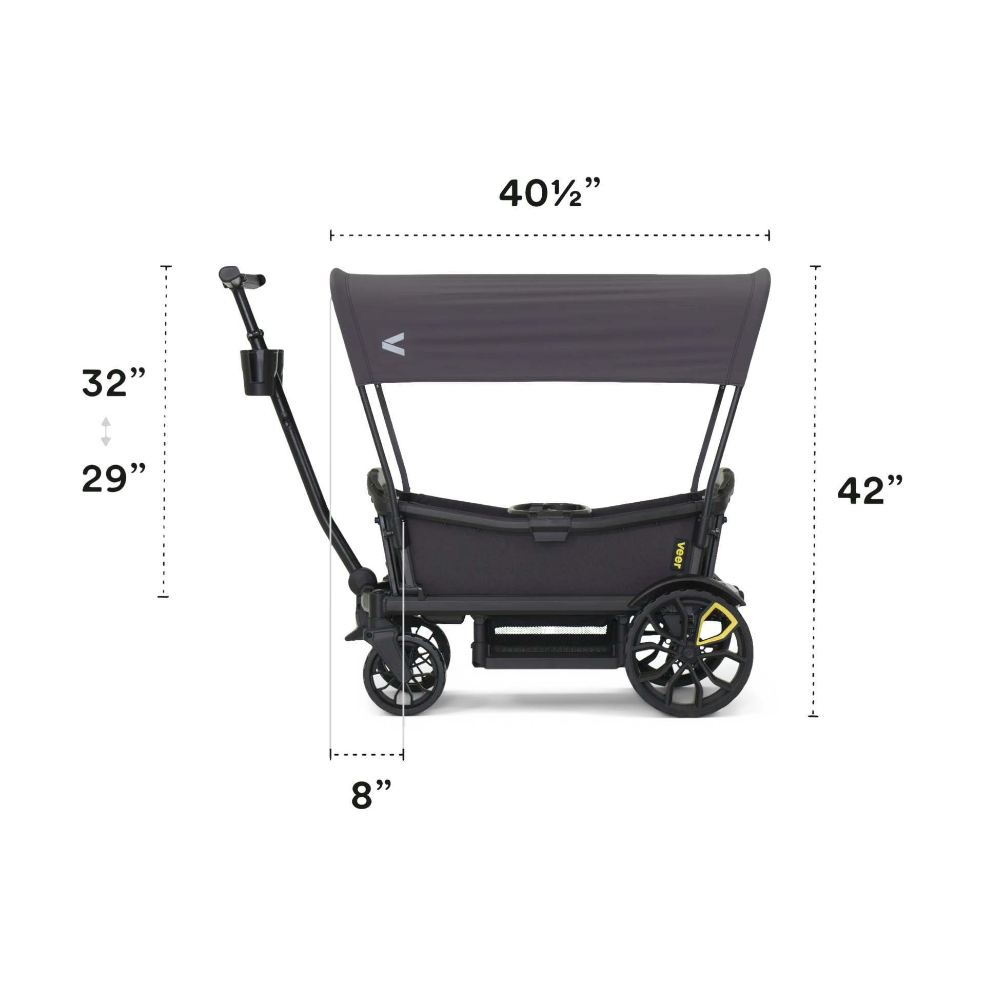 Veer Sunshade  XL for 4-Seat Cruisers.
