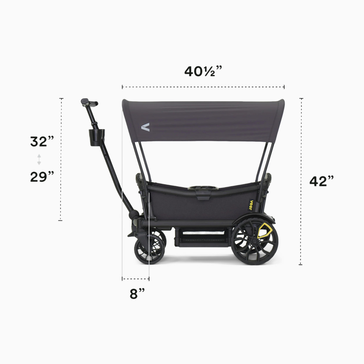 Veer Sunshade XL for 4-Seat Cruisers.