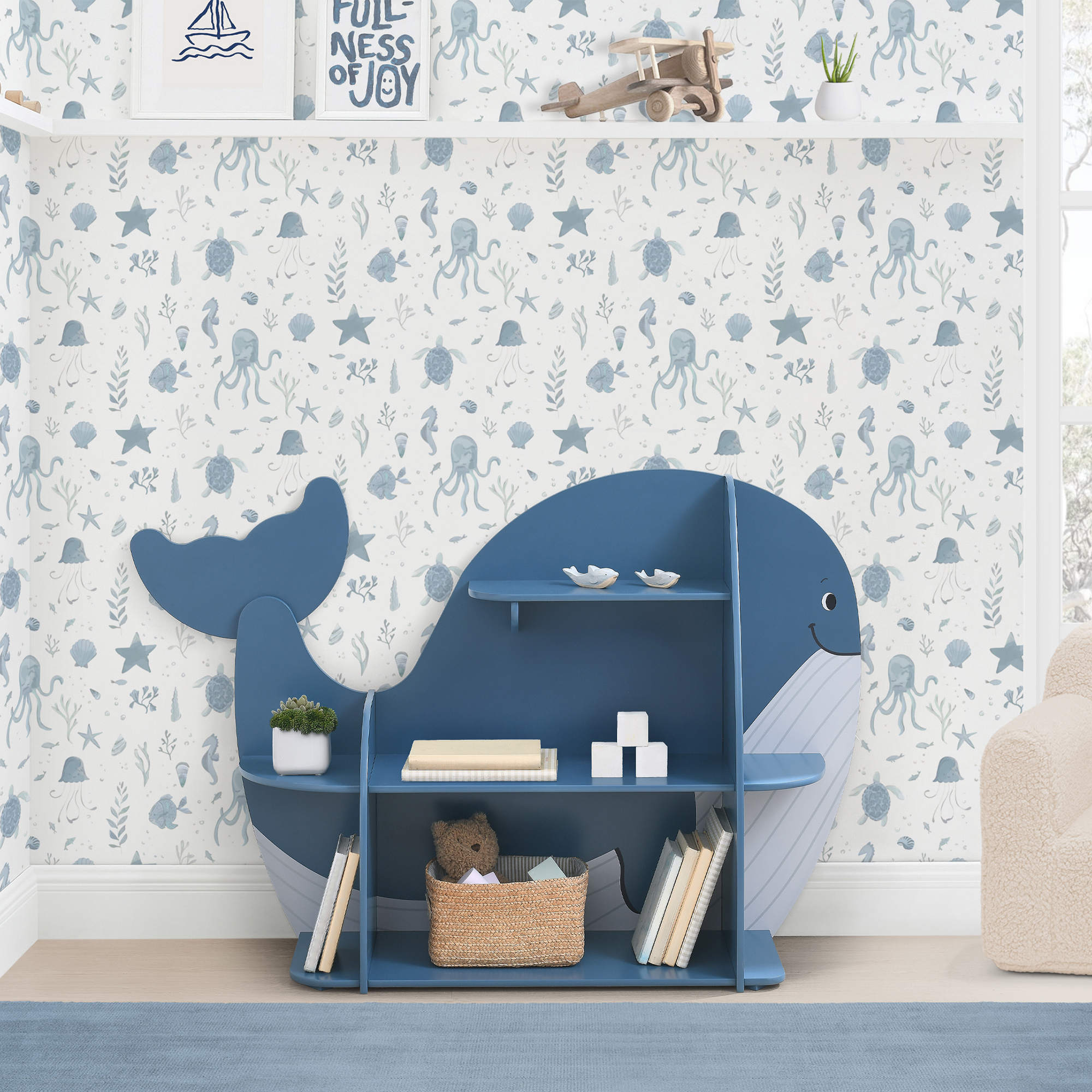 Delta Children Bookcase - Whale.