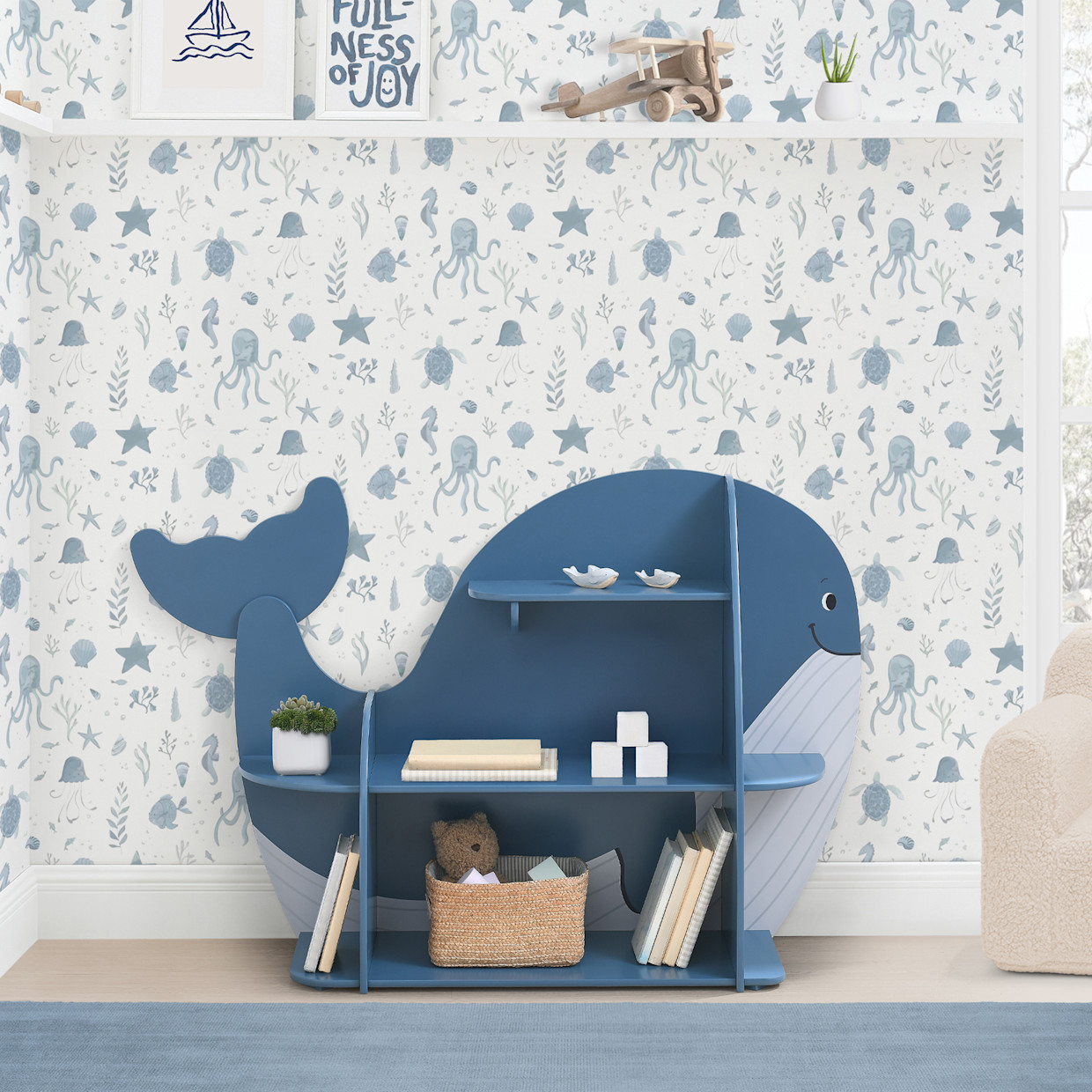 Delta Children Bookcase - Whale.