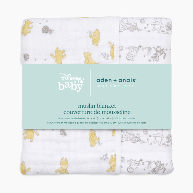 Aden + Anais Disney Essentials Cotton Muslin Dream Blanket - Winnie + Friends.