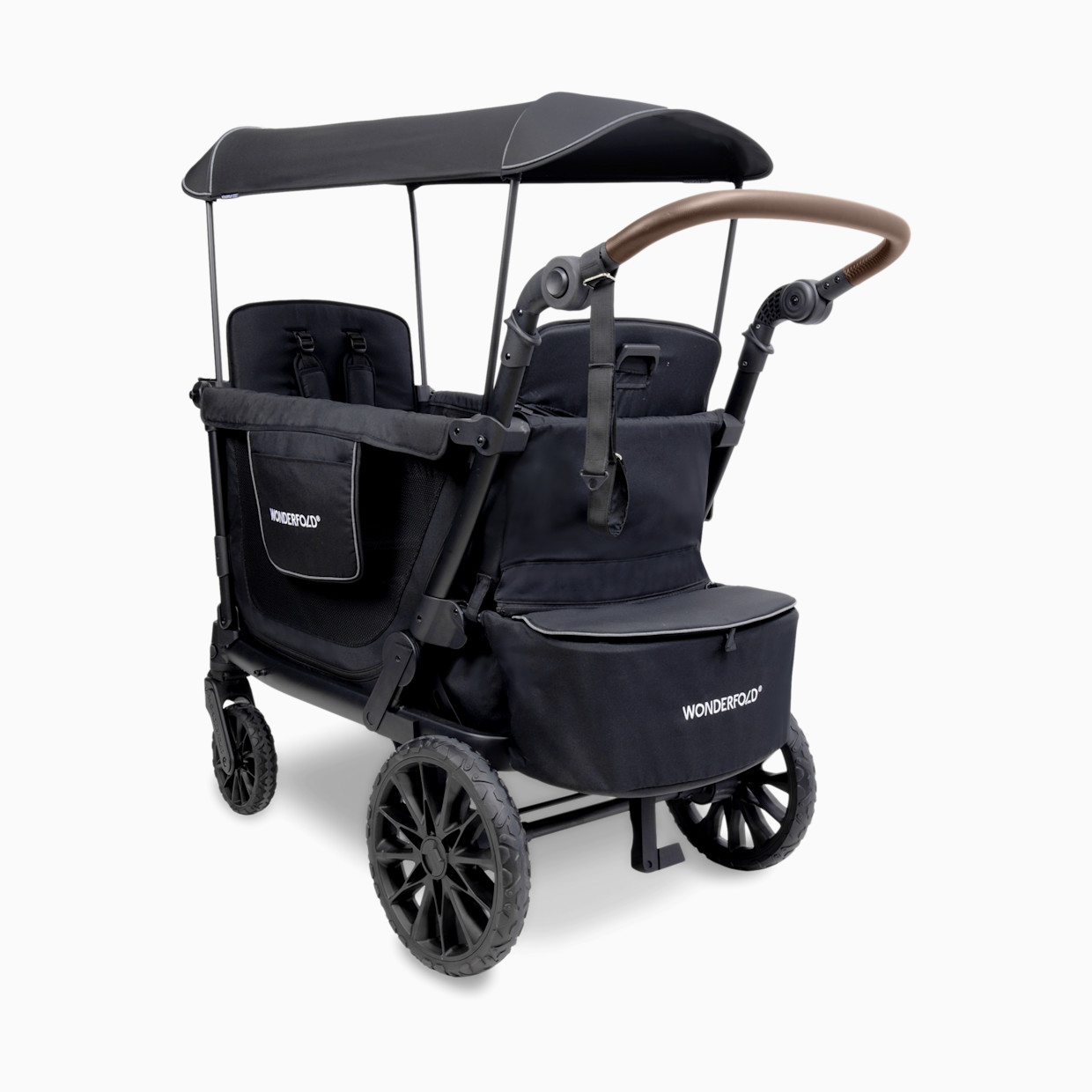 WonderFold Wagon L2 Double Stroller Wagon - Black.