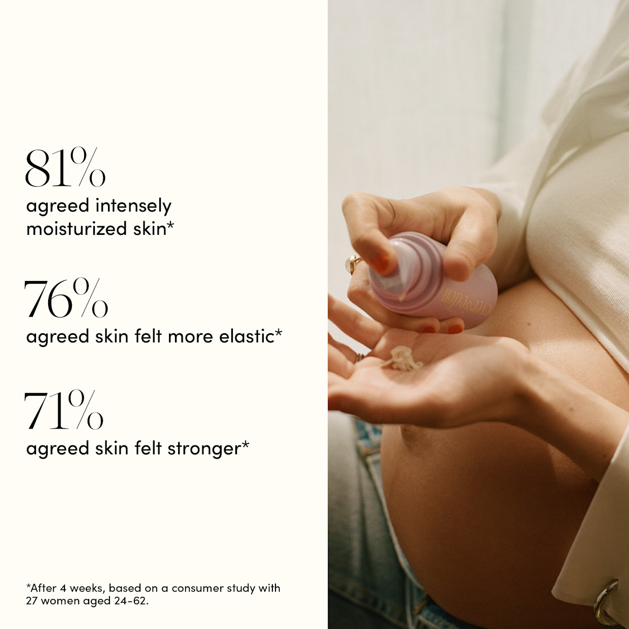 Evereden Nourishing Stretch Mark Cream - Fragrance Free, 120ml.