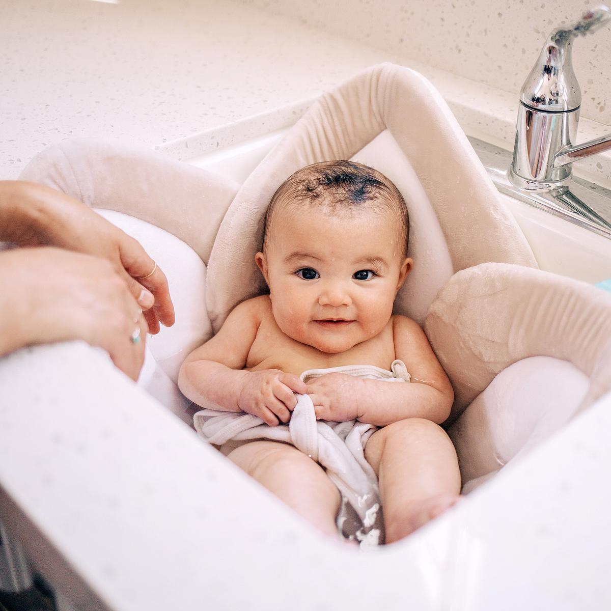 Blooming Bath Blooming Bath x Babylist Lotus Baby Bath - Plush Sink Bather.