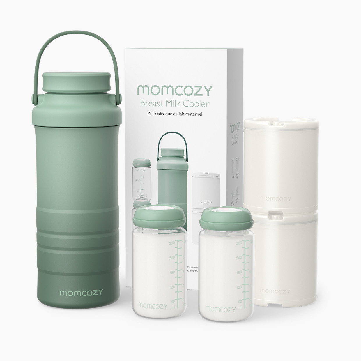 Momcozy Portable Breast Milk Cooler - Green.
