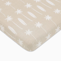 All-Stages Midi Crib Sheet in GOTS Certified Organic Muslin Cotton