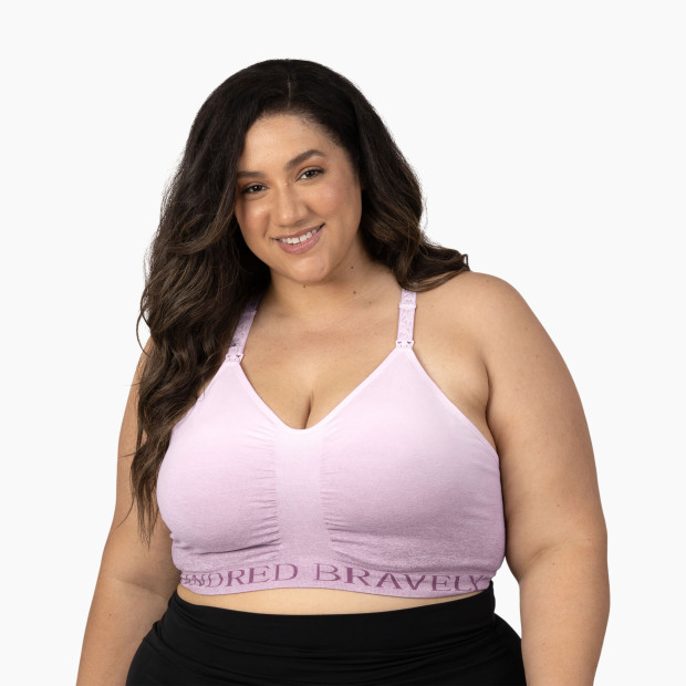 Kindred Bravely Sublime Hands-Free Pumping & Nursing Sports Bra - Ombre Purple, Xxx-Large-Busty.