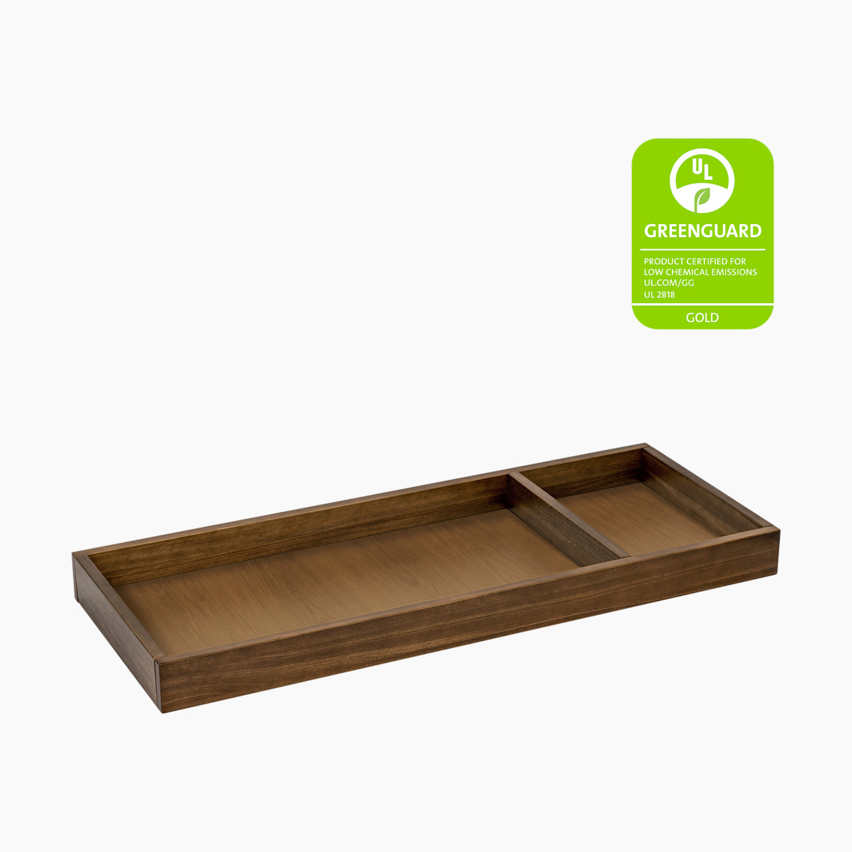babyletto Universal Wide Removable Changing Tray - Natural Walnut.