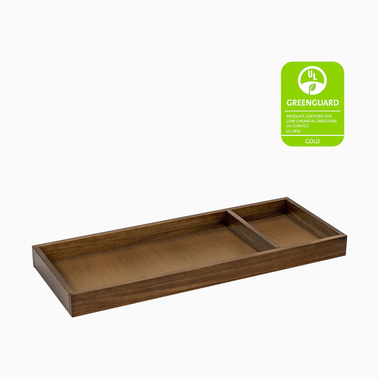 babyletto Universal Wide Removable Changing Tray - Natural Walnut.